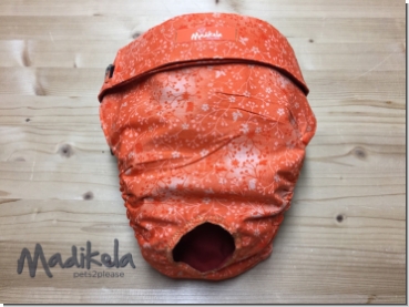 Preview: Läufigkeitshose, Schutzhose - Blümchen mandarine Preview: Läufigkeitshose, Schutzhose - Blümchen mandarine