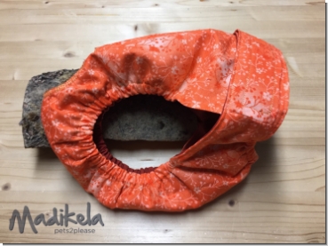 Preview: Läufigkeitshose, Schutzhose - Blümchen mandarine Preview: Läufigkeitshose, Schutzhose - Blümchen mandarine