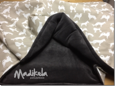 Preview: Kuschelschlafsack - Hunde Beige Preview: Kuschelschlafsack - Hunde Beige
