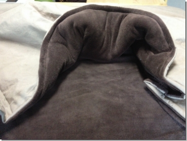 Preview: Kuschelschlafsack - Canvas Baumwollstoff Dunkelbeige Preview: Kuschelschlafsack - Canvas Baumwollstoff Dunkelbeige