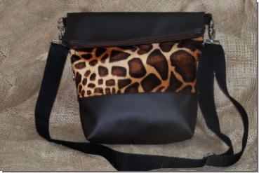 Preview: Tasche Fold Over Giraffe braun Preview: Tasche Fold Over Giraffe braun