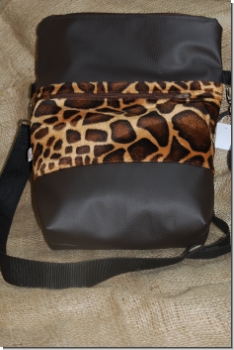 Preview: Tasche Fold Over Giraffe braun Preview: Tasche Fold Over Giraffe braun