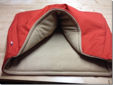 Preview: Kuschelschlafsack - Canvas Baumwollstoff Rost Preview: Kuschelschlafsack - Canvas Baumwollstoff Rost