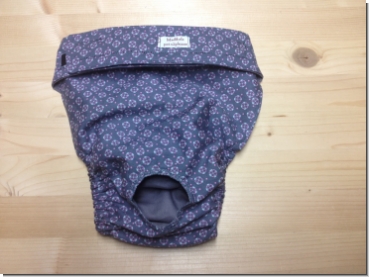 Preview: Läufigkeitshose, Schutzhose - Ornamente grau/rose Preview: Läufigkeitshose, Schutzhose - Ornamente grau/rose