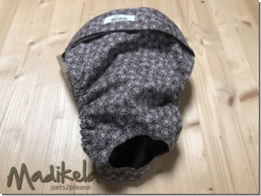 Preview: Läufigkeitshose, Schutzhose - Blumen braun Preview: Läufigkeitshose, Schutzhose - Blumen braun