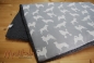 Preview: Kuscheldecke - Hunde hellgrau