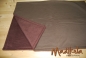 Preview: Kuscheldecke Uni braun ohne Füllung 70 x 100 cm