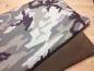 Preview: Kuscheldecke Baumwollstoff Camouflage I