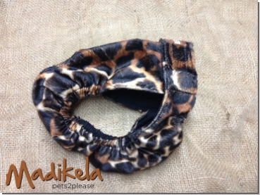 Läufigkeitshose - Tierfell Giraffe mittel