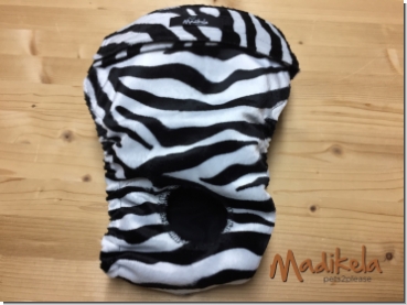 Läufigkeitshose - Tierfell Zebra s/w