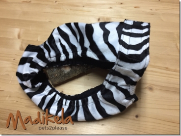 Läufigkeitshose - Tierfell Zebra s/w