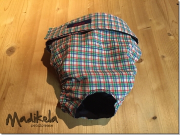 Läufigkeitshose, Schutzhose - Karo Summer