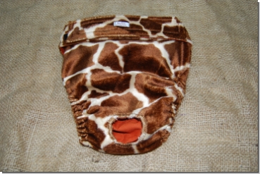 Läufigkeitshose - Tierfell Giraffe braun - Kopie