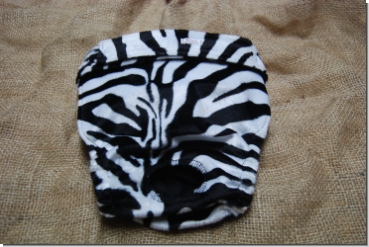 Läufigkeitshose - Tierfell Zebra s/w