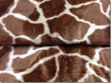 Halsband Tierfell Giraffe braun - Kopie