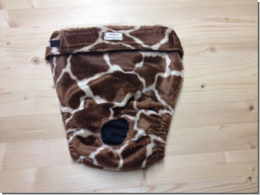 Läufigkeitshose - Tierfell Giraffe braun - Kopie