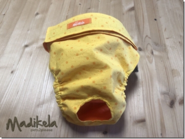 Läufigkeitshose - Blümchen taupe - Kopie - Kopie - Kopie - Kopie