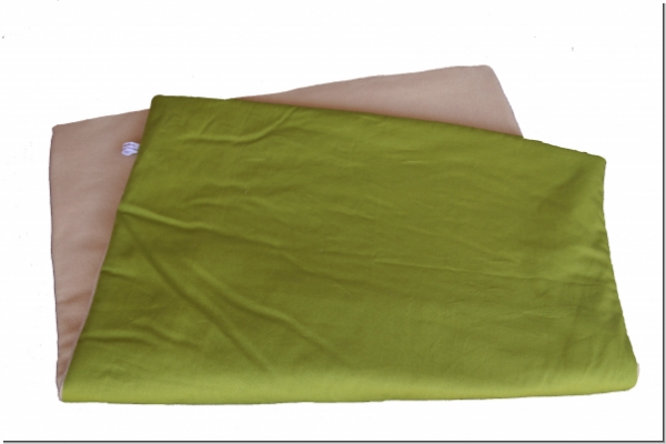 Kuscheldecke - Canvas Baumwolle kiwi grün