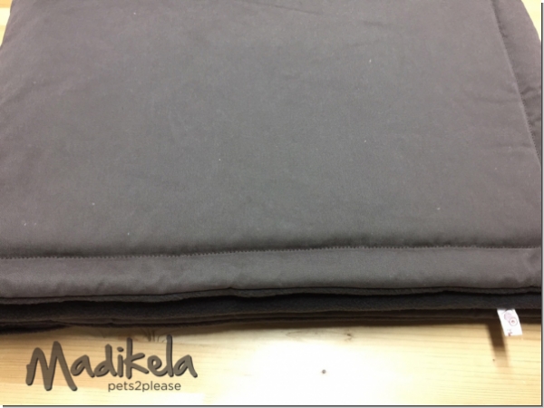 Kuscheldecke - Canvas Baumwolle dunkelbraun