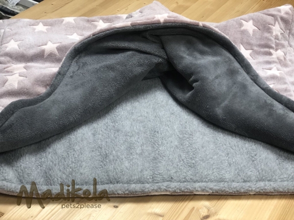 Kuschelschlafsack - Design Leo braun / zartbitter 50 x 70 cm