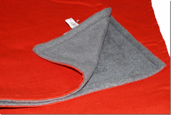 Kuscheldecke - Canvas Baumwolle rost ohne Füllung