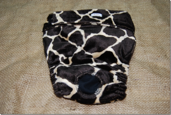 Läufigkeitshose - Tierfell Giraffe groß