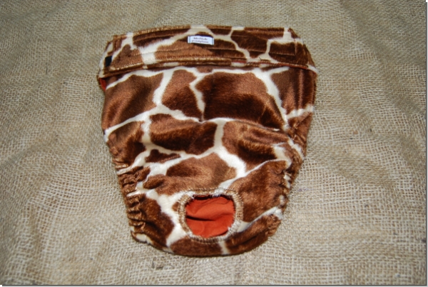 Läufigkeitshose - Tierfell Giraffe braun - Kopie