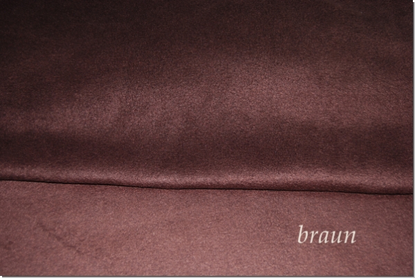 Kuscheldecke Uni braun ohne Füllung 70 x 100 cm