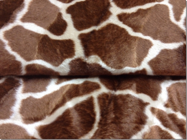 Halsband Tierfell Giraffe braun - Kopie