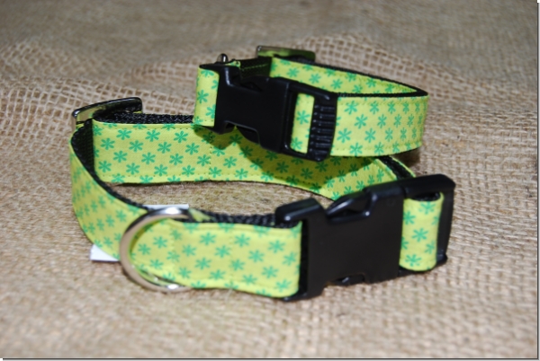 Halsband Miniblumen kiwi