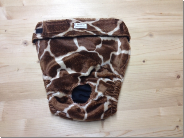 Läufigkeitshose - Tierfell Giraffe braun - Kopie